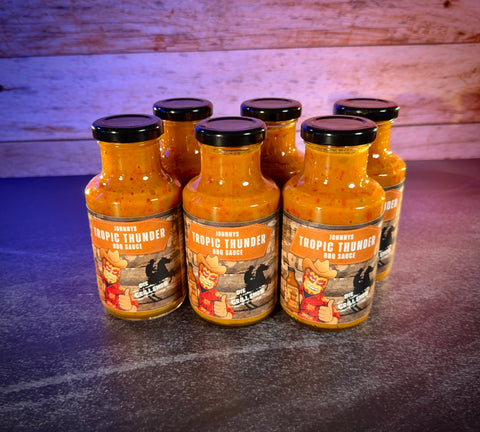 Johnnys Tropic Thunder BBQ-Sauce im 6er Pack